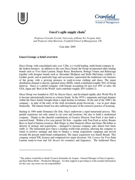 gucci agile supply chain